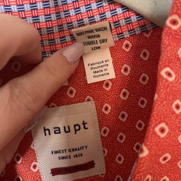 Haupt Modern fit men’s button down XXL 45/46 18 - Picture 8 of 9